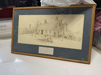 Vintage Farm Picture 37 By 24 Inches