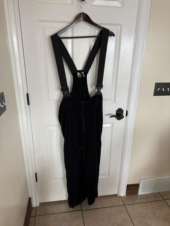 polartec black fleece bibs xl long unisex