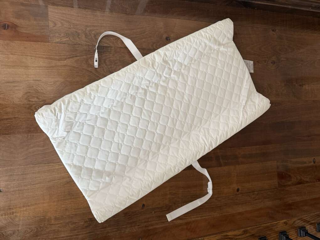 Baby Changing Pad With Straps White In Color