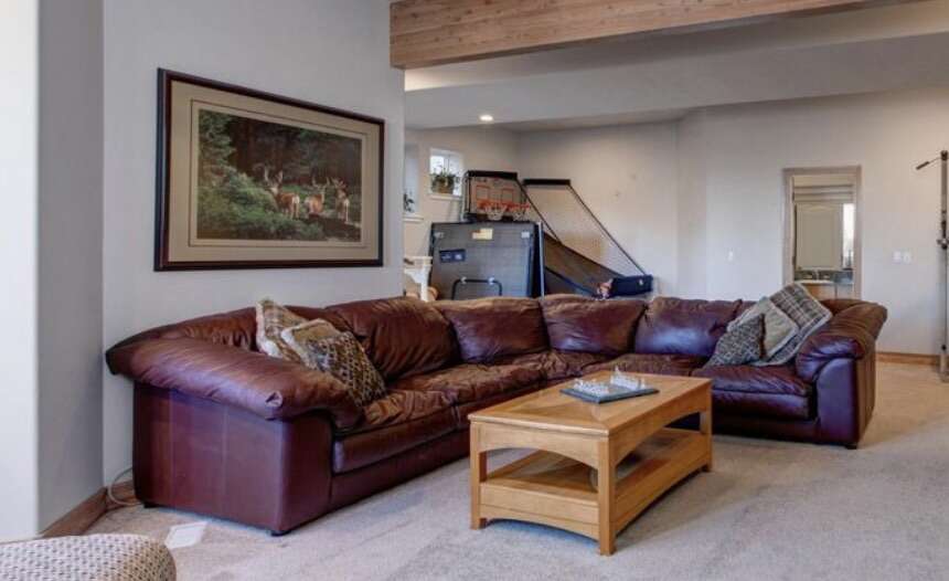 Cognac, Leather Sectional