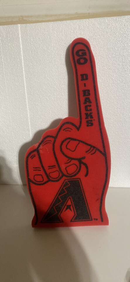 Arizona DBacks Diamondbacks Number One Hand Finger