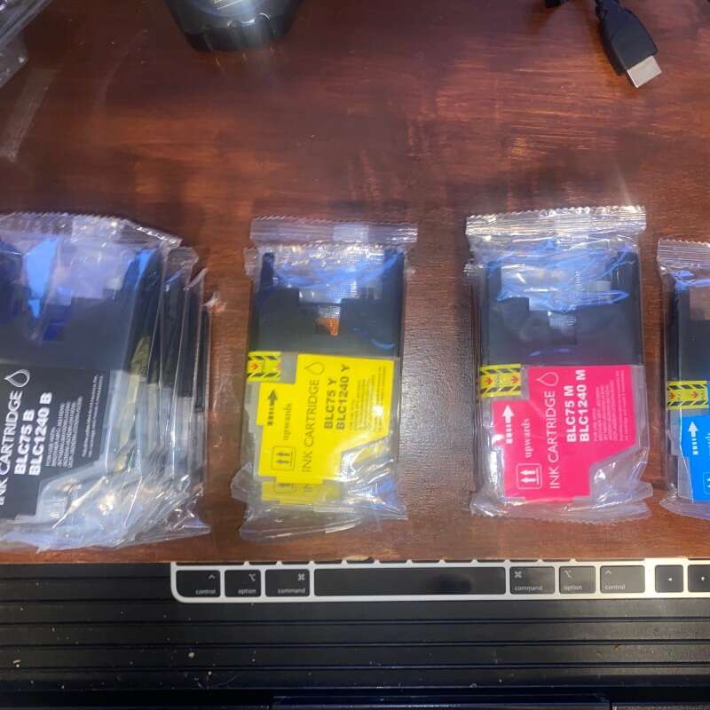 Brother Color Ink LC75 LC1240 Magenta Cyan Black