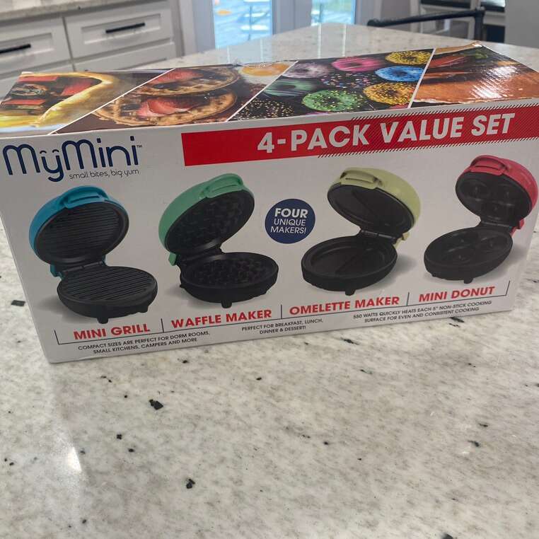 My Mini - 4 Pack Value Set (Waffle, Grill, Donut and Omelette Maker)