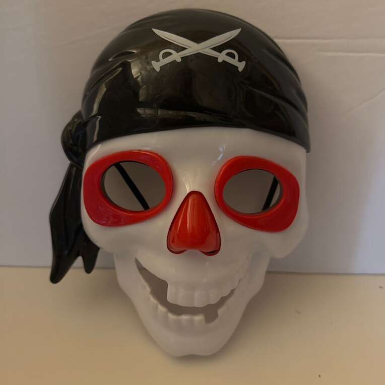 Kids Light Up Pirate Skeleton Mask Halloween