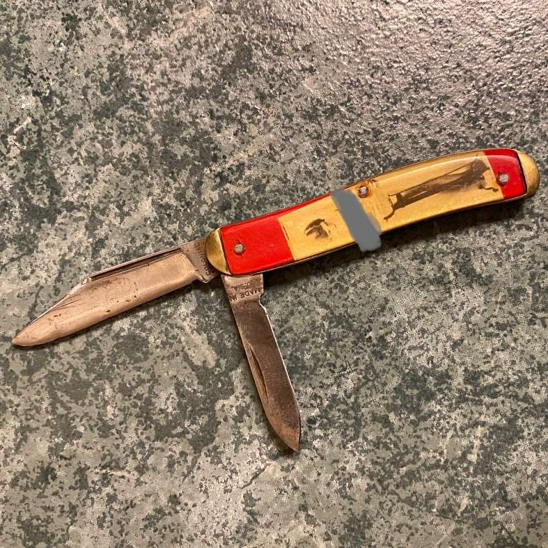 Vintage Colonial “Risque Nude Lady” Pocket Knife