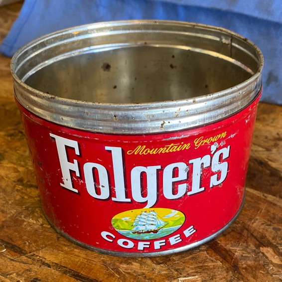 Folgers Coffee Can - 1959
