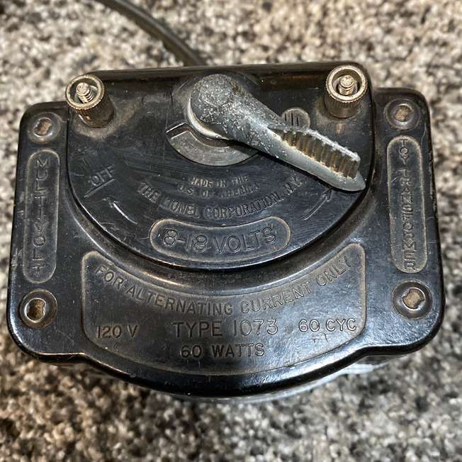 Lionel Multivolt Toy Transformer Type 1073