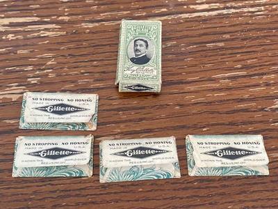 1920’s Gillette Blade Package and Blades