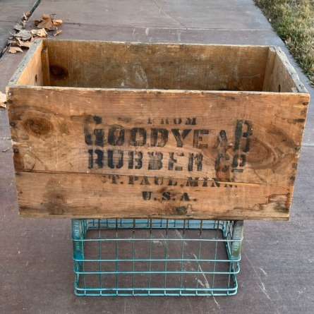 Large Wooden Goodyear Crate