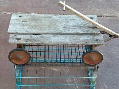Antique Wooden Toy Wagon