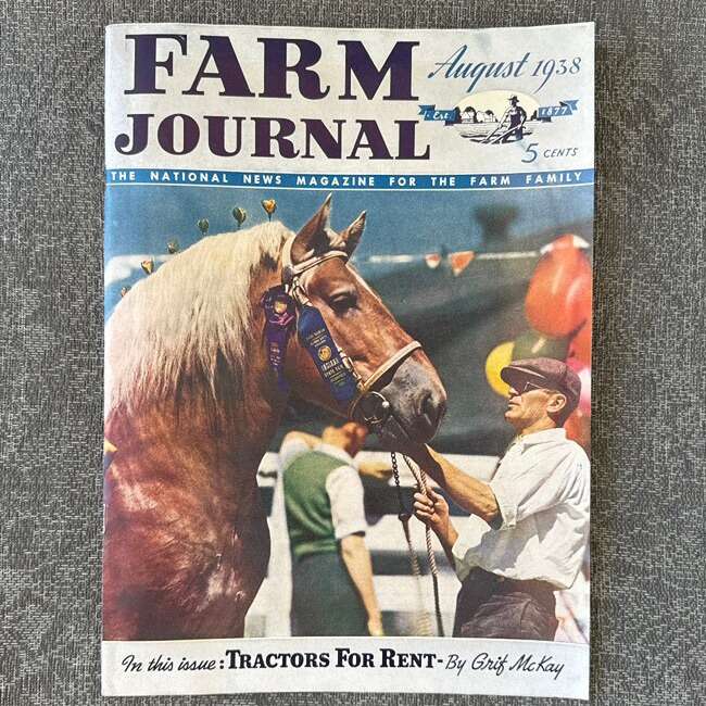 Farm Journal - August 1938 Edition