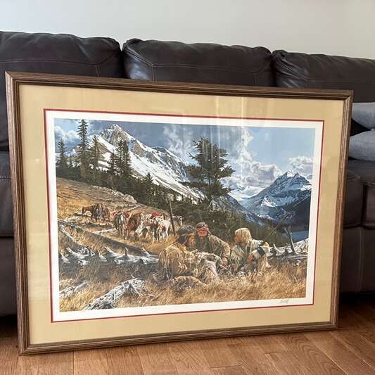 Paul Calle “When Trails Cross” framed print