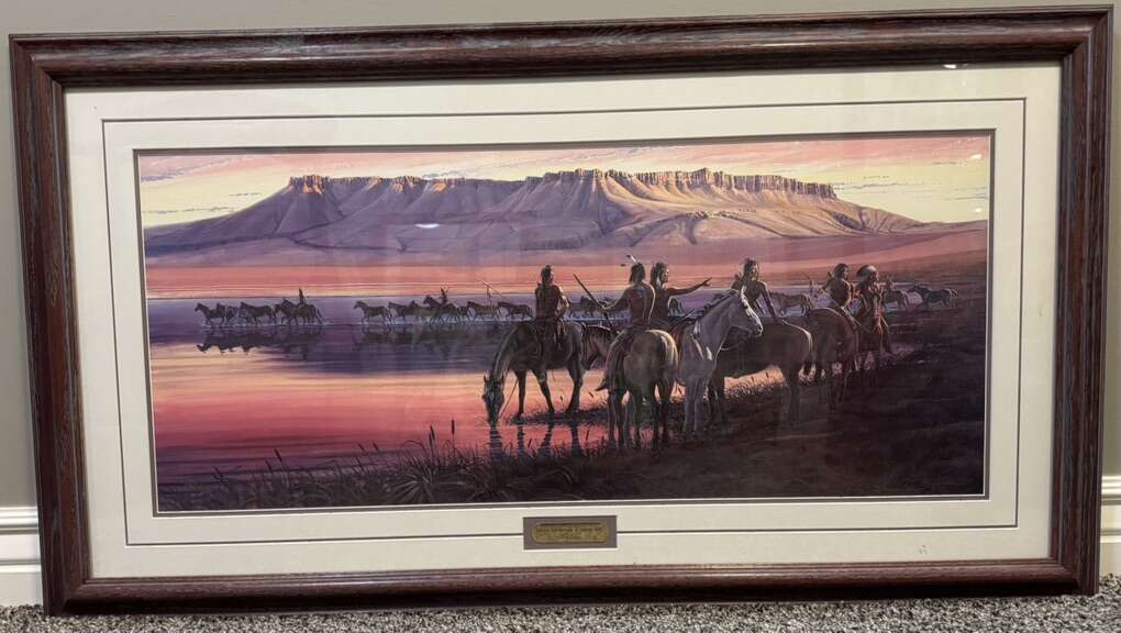 Raiders Rendezvous at Square Butte - Zabel Print