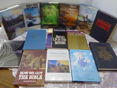 Several Assorted Latter Day Saint Hardback Books Dealing With Teachings Of The LDS Church