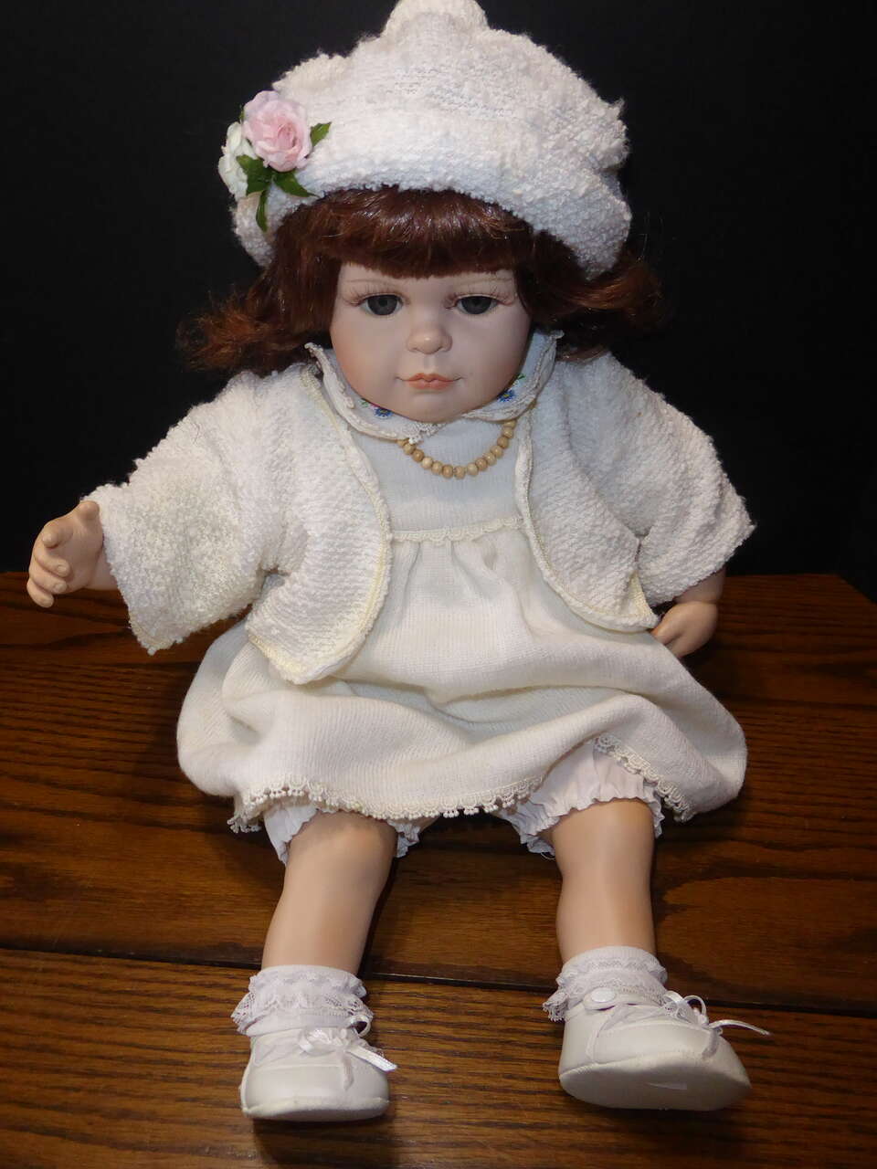 A Very Beautiful Collectible Vinyl / Cloth 22 Inch Baby Doll By Rich By Nina 1999 Vinyl Edition