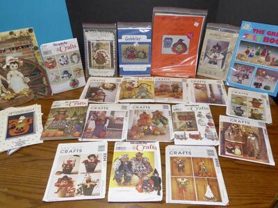 Fall-Winter Holiday Sewing Patterns For Fabric- Scare Crows, Witches, Thanksgiving Decor, Wreaths, Table Decor And More
