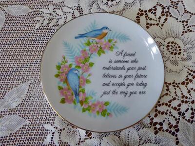 Collectible - A Friend- Plate With A Nice Saying For Gift Giving OR Fun Wall Decor