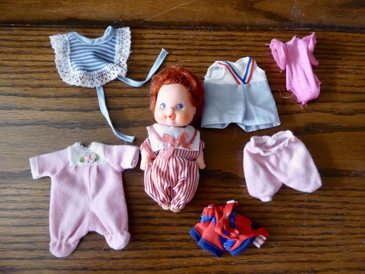 Two Different And Very Sweet Small Vintage Strawberry Shortcake Dolls Being Sold Separately