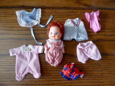 Two Different And Very Sweet Small Vintage Strawberry Shortcake Dolls Being Sold Separately