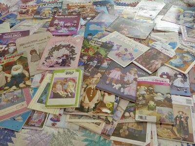 Several Really Fun And Beautiful Vintage Doll Patterns And More To Make / Sew With Fabric / Cloth And Even Some With Wood