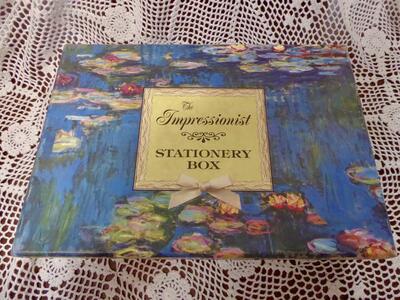 The Impressionist Stationary Box With Writing Paper, Notelets And Envelopes In a Beautiful Reusable Box