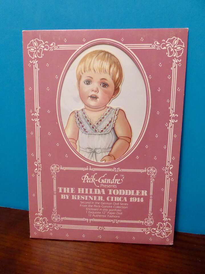 Peck-Gandre The Hilda Toddler By Kestner Circa 1914 - 2nd In The German Doll Series Paper Doll W 12 Authentic Fashions