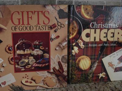 Two Really Great Recipe / Craft / Gift And Party Ideas Hardback Books- Christmas Cheer And Gifts Of Good Taste