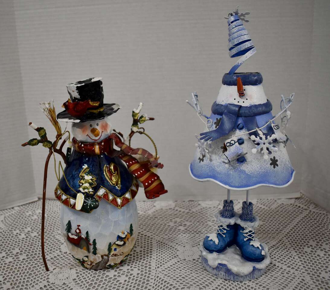 Two Really Fun Separate And Different Snowmen For Fun Holiday / Christmas Decor