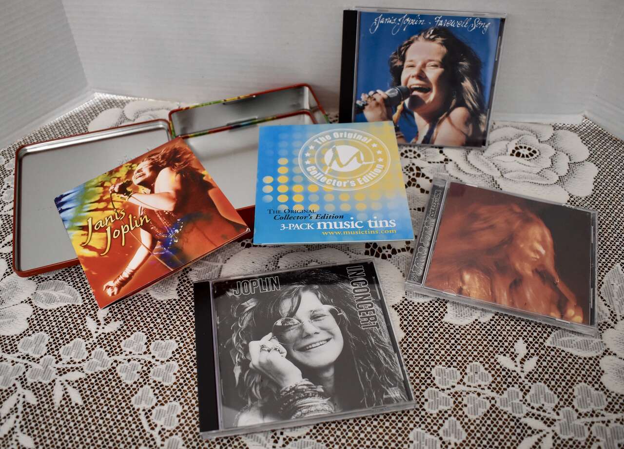 Janis Joplin Collector’s Edition 3 Pack CDs In Collectible Tin Case- Like New Condition