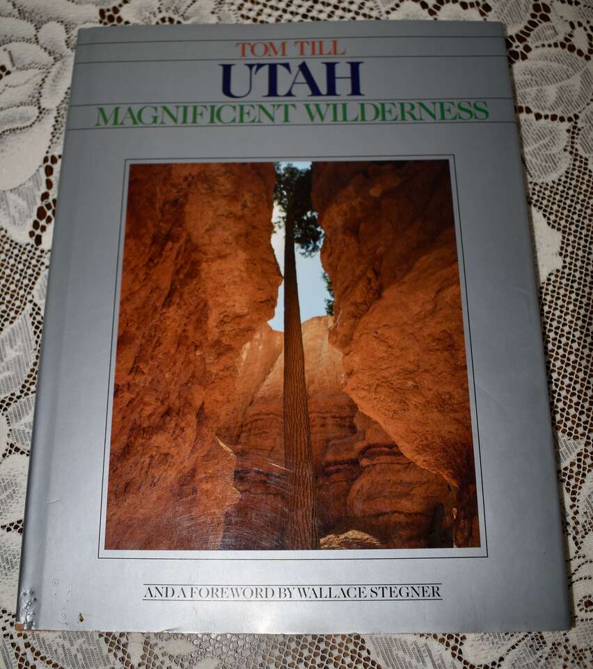 UTAH MAGNIFICENT WILDERNESS BY TOM HILL- 1989 Hardback With Dust Jacket