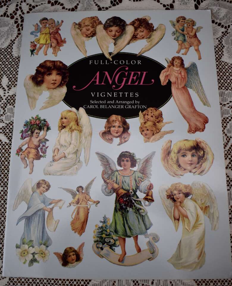 NEW-FULL COLOR ANGEL VIGNETTES BOOKLET- With 307 Angels To Use For Several Types Of Art Or Craft Projects