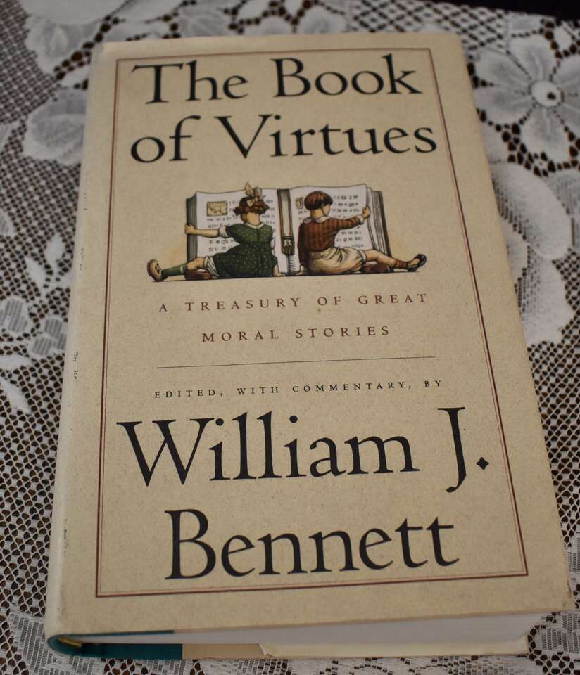 THE BOOK OF VIRTUES- A Treasury of Great Moral Stories - 1993- Hardback With D/J By Bennett