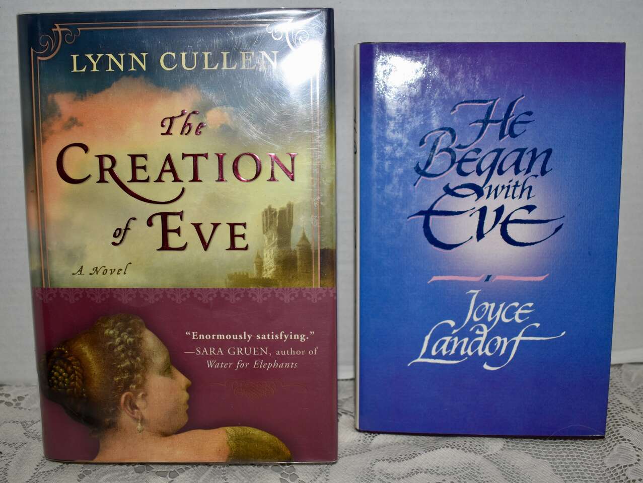TWO GREAT HARDBACK BOOKS ON EVE—THE CREATION OF EVE - 2010 AND HE BEGAN WITH EVE-1983-