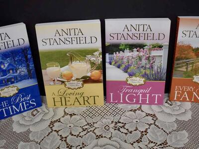 FOUR VERY WONDERFUL DICKENS INN SERIES PAPERBACK NOVELS BY ANITA STANSFIELD