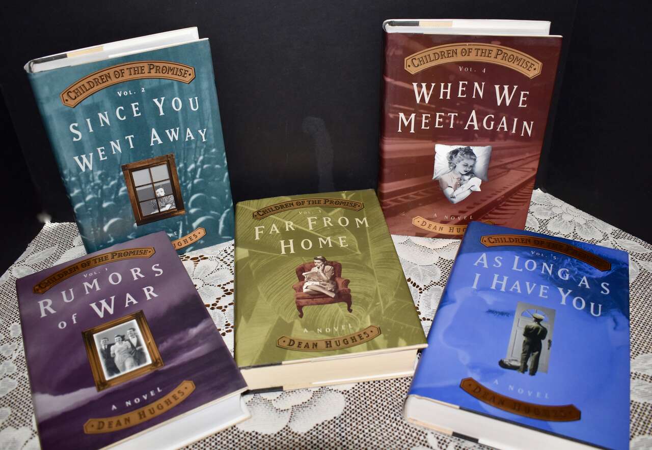 CHILDREN OF THE PROMISE VOLUMES 1 - 5  BY DEAN HUGHES HARDBACKS