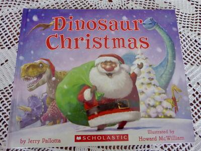 A Dinosaur Christmas Book with 30 Pages Filled With Colorful Pictures For Children That Love Dinosaurs