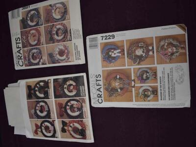 Several Really Fun Patterns For Making Several Fun Holiday Wreaths For Displaying On Your Door Or Wall