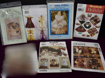 Several Really Pretty And Fun Fabric Angel Patterns And More to Sew And Make For Christmas OR Year Round Decor