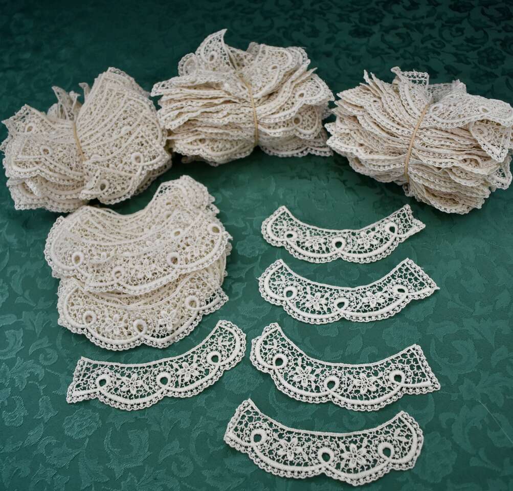 Several Very Beautiful Cream Colored Crochet Lace Pieces For Using in Art Journaling, Doll Making, Quilts, Clothes And More…