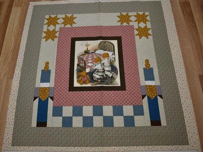 Cotton Panel To Make A Baby OR Childs Quilt, A Lap Quilt Or A Wall Hanging By Timbleberries