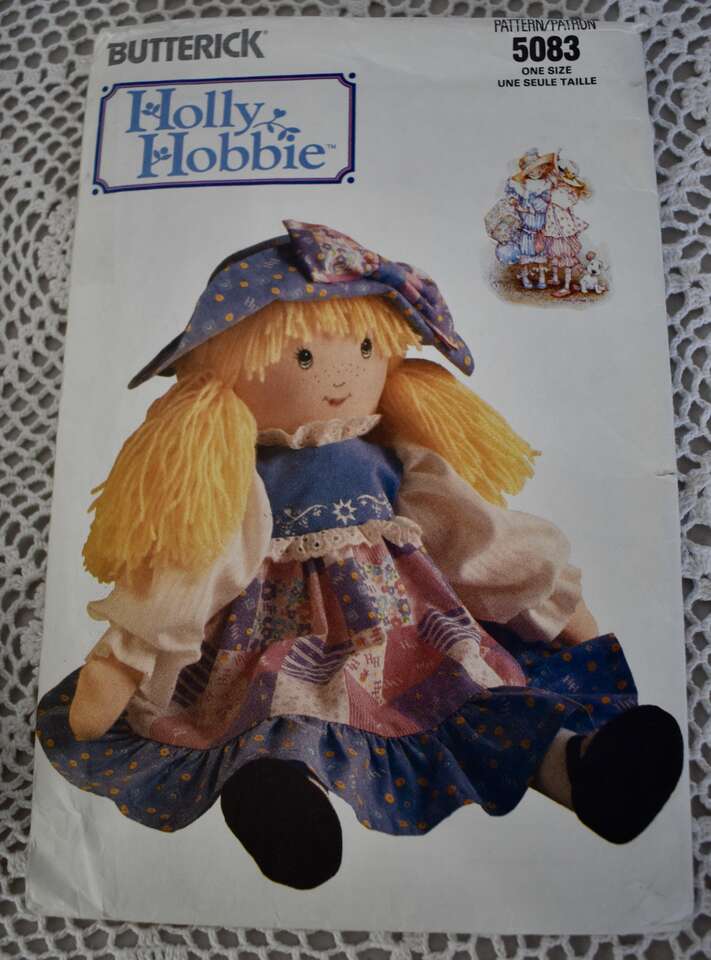 VINTAGE HOLLY HOBBIE SEWING PATTERN TO MAKE A 16 INCH DOLL BY BUTTERICK # 5083