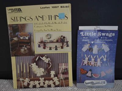 Two Separate Really Fun Vintage Patterns For Making Garlands And Little Swags With Angels, Rabbits, Bears, Dolls And More