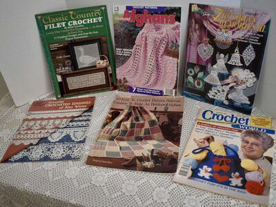 Several Really Nice Crochet Booklets Filled With Lots Of Fun Photos And Great Instructions And Ideas
