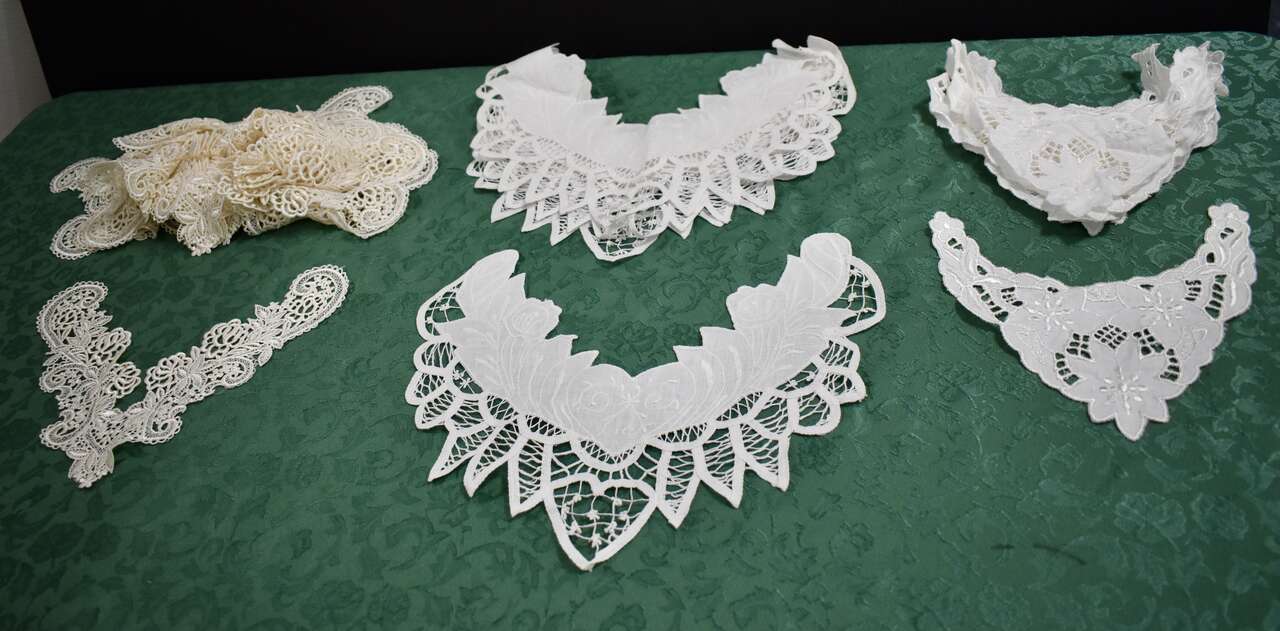 Several New Lace Fabric Pieces To Make Collars OR Necklaces OR Other Fun Arts And Crafts