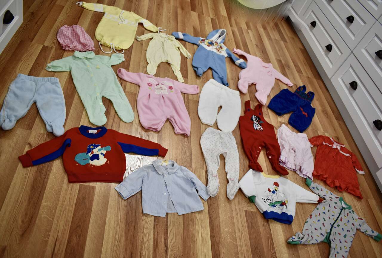 SeveraL Vintage Baby - Small Toddler Boy And Girl Pant - PJ Outfits - Tops- Updated Listing