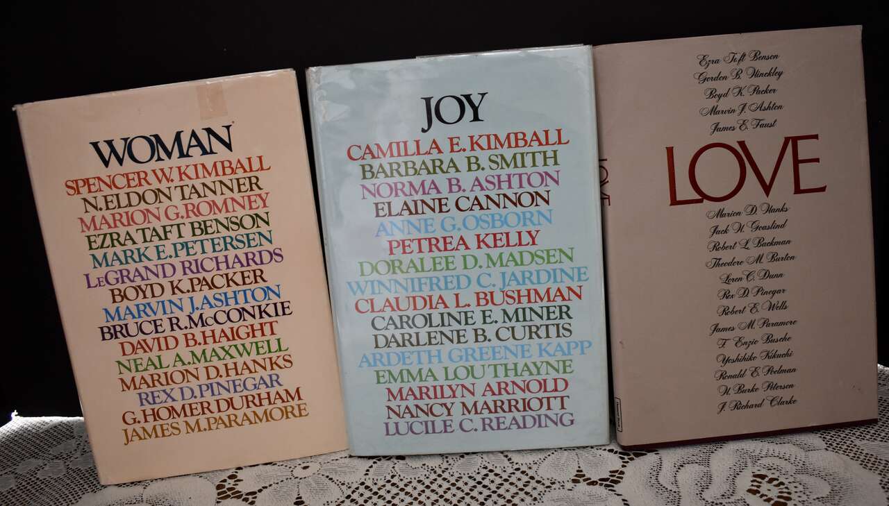 SET OF 3 GREAT BOOKS- LOVE, JOY AND WOMAN BY VARIOUS LDS LEADERS
