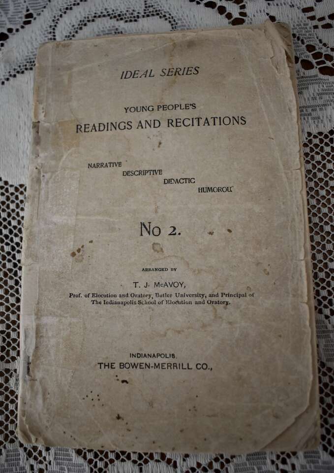 COPYRIGHT 1891 - IDEAL SERIES YOUNG PEOPLES READINGS AND RECITATIONS