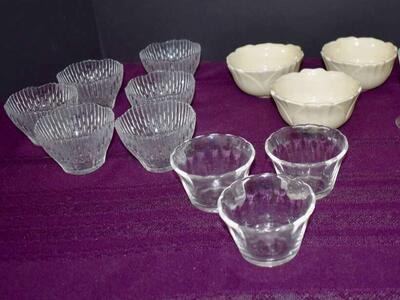 Several Assorted Glass Ice Cream / Sherbet / Desert Bowls / Dishes For Only $1.00 Each