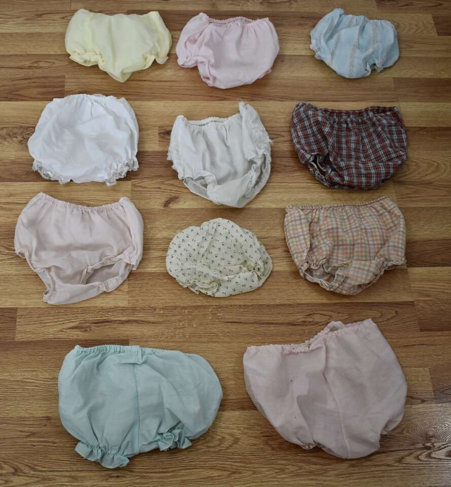 Several Assorted Very Pretty Vintage Baby Diaper Cover Ups Undies