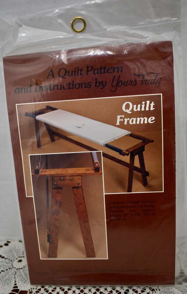 Quilting Frame Pattern With Instructions for Making a Very Nice Wooden Quilting Frame